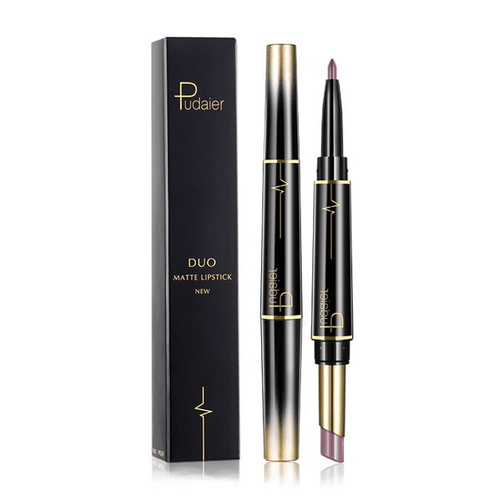 2-in-1 Kissproof Matte Lipstick & Lipliner Morning Shades 01# 