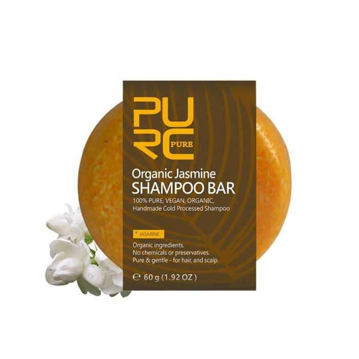 Herbal Essential Oil Infused Shampoo Bar (Jasmine) Hair Styling Tools Every Day And Night 1pc 