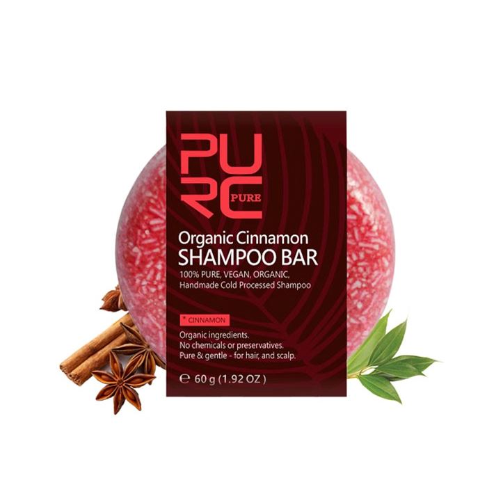 Herbal Essential Oil Infused Shampoo Bar (Cinnamon) Hair Styling Tools Every Day And Night 1pc 