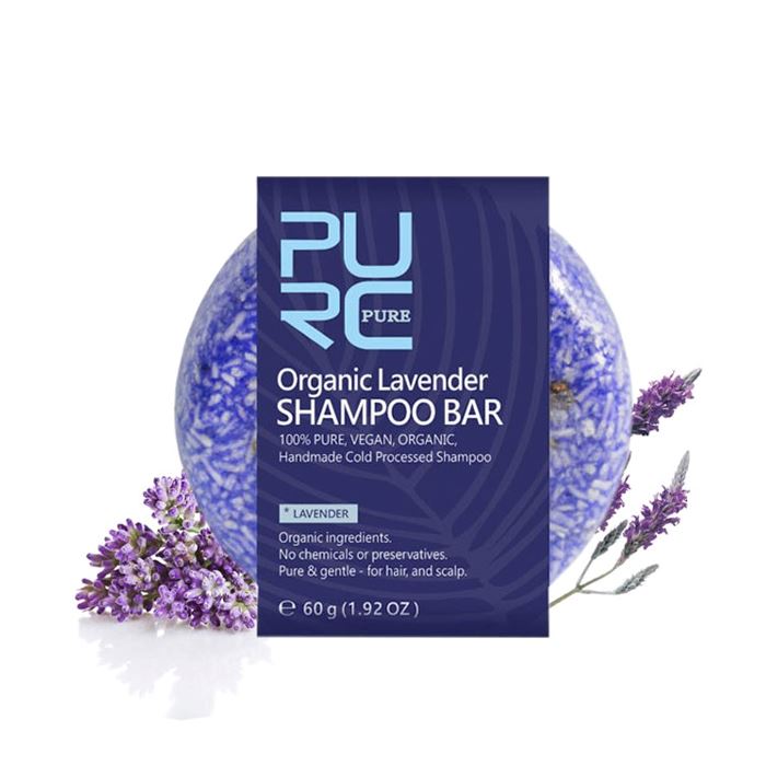 Herbal Essential Oil Infused Shampoo Bar (Lavender) Hair Styling Tools Every Day And Night 1pc 