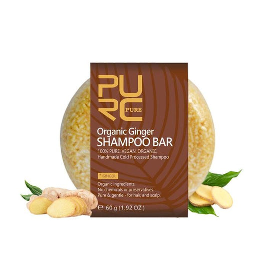 Herbal Essential Oil Infused Shampoo Bar (Ginger) Hair Styling Tools Every Day And Night 1pc 