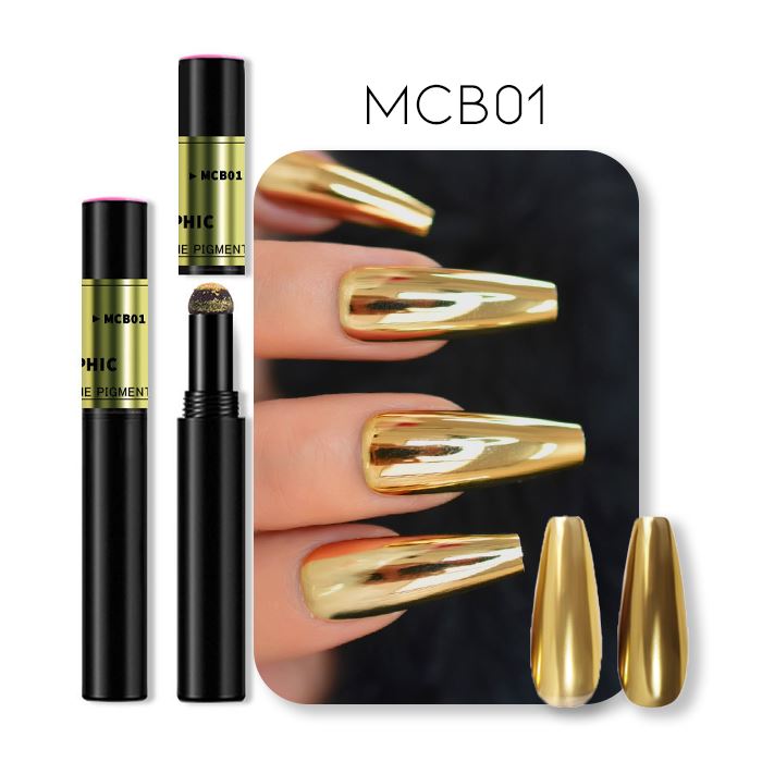 Mirror Chrome Powder Cushion Nail Every Day And Night 