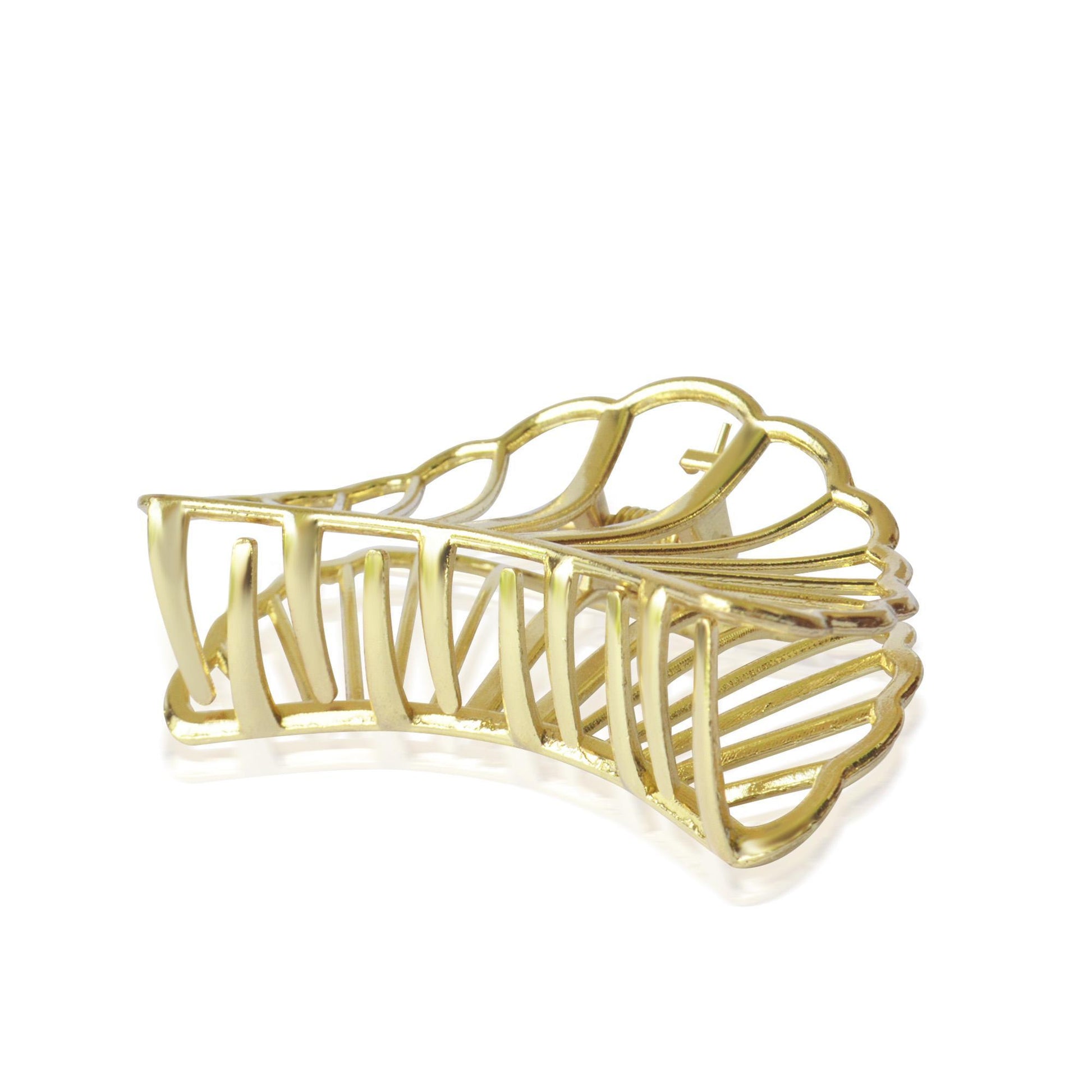 Metal Hair Claw Clips Apparel & Accessories Every Day And Night 4 - Golden Fan Shaped Shell 