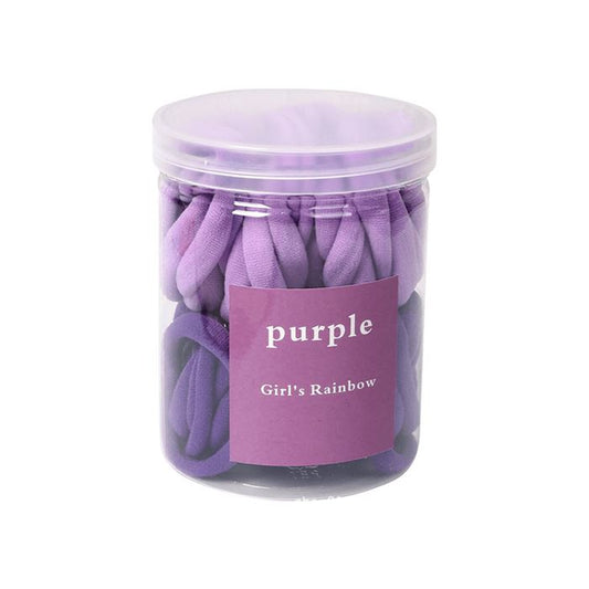 Macaron Color Hair Ties Hair Accessories Every Day And Night Purple 