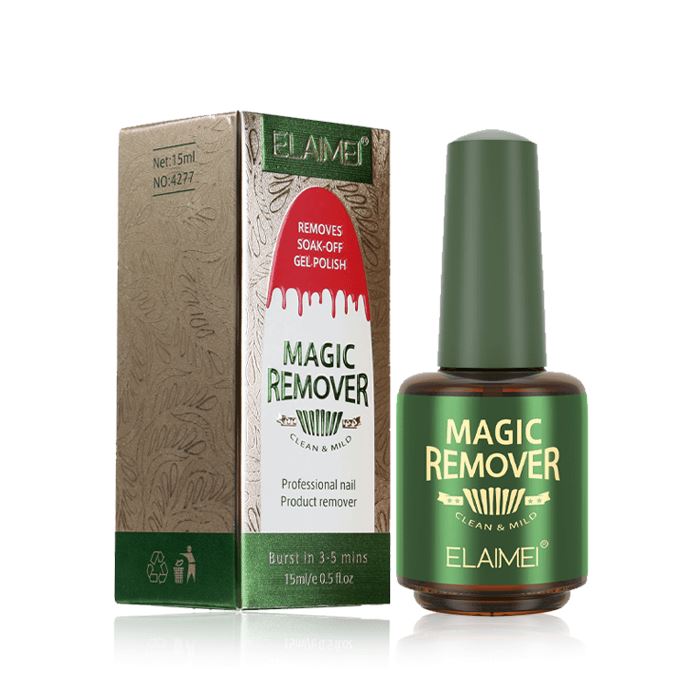Magic Gel Nail Polish Remover Morning Shades Green Color Box 
