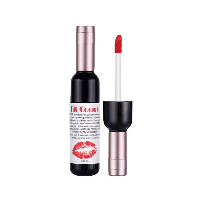 12HRS Transfer-Proof Red-Wine Liquid Lipstick Make-up Every Day And Night #01 1pc 