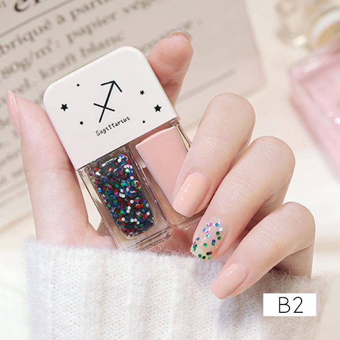 Zodiac Signs Nail Polish spring-hill-lane33 Glitter Nude Sagittarius 
