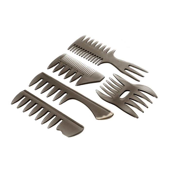 Men Easy Barber Hairstyling Brush Hair Styling Tools Every Day And Night 1 Set (5 different brushes) 