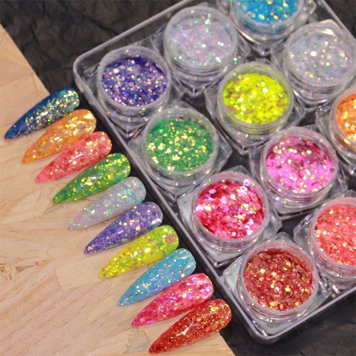 SuperSpark Nail Glitter Set Nail Every Day And Night 