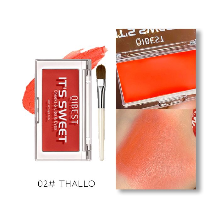 Multi-Use 3-in-1 Face Coloring Cream Make-up Every Day And Night 02# Thallo 1pc 