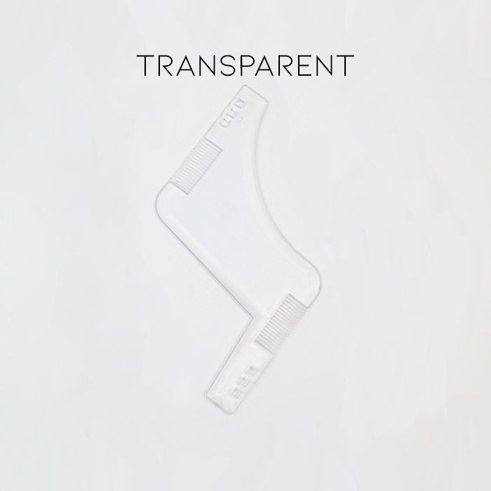 Men Beard Easy Shaving Template Guide Hair Styling Tools Every Day And Night Transparent 1pc 