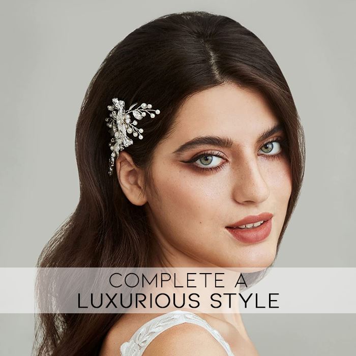 Simple & Elegant Pearl Bridal Hair Comb Hair Styling Tools Every Day And Night 