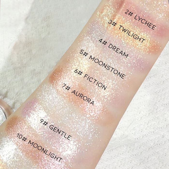 Single Shade Button Glitter Eyeshadow Make-up Every Day And Night 