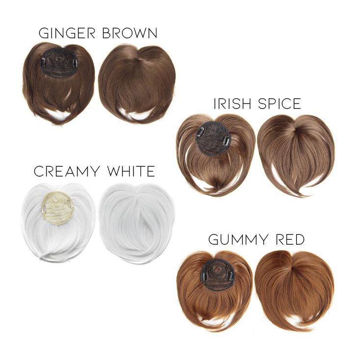 Natural Clip-In Hair Topper Morning Shades Ginger Brown 