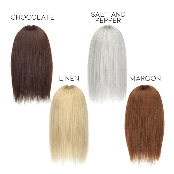 Straight Long Clip-in Hair Topper Morning Shades Maroon 