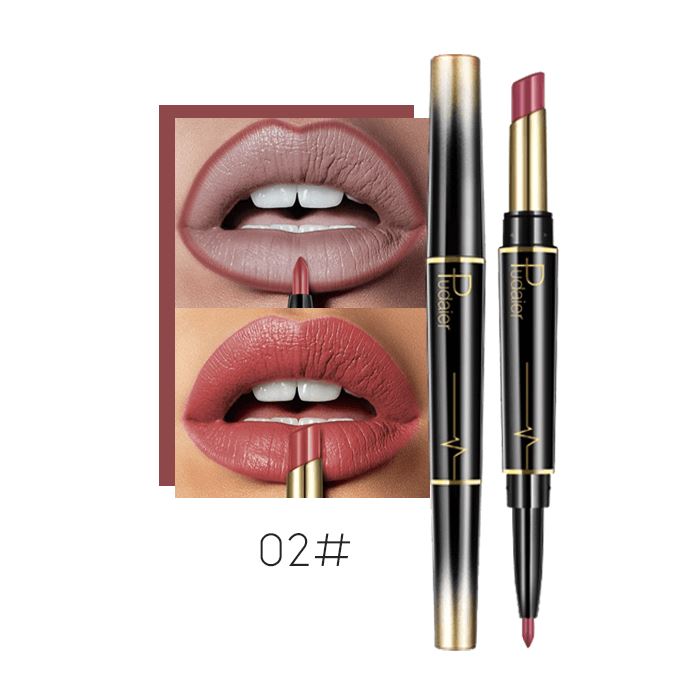 2-in-1 Kissproof Matte Lipstick & Lipliner Morning Shades 