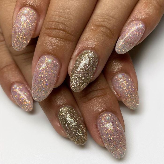 Color Gel Nail Polish (Fine Glitter Collection) Every Day And Night 