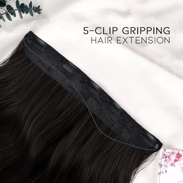 Seamless Clip-in 55cm Wavy Hair Extension Hair Styling Tools Every Day And Night 