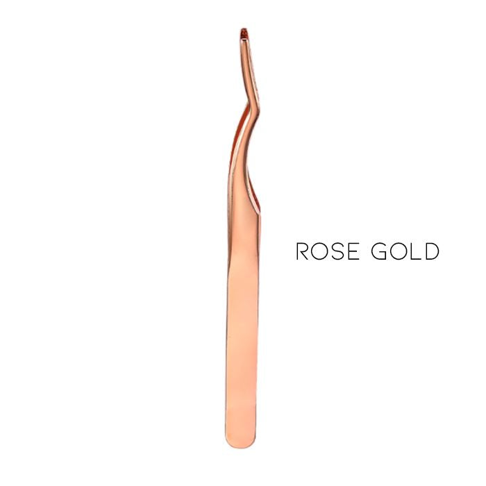 Individual False Lashes Tweezers Make-up Every Day And Night Rose Gold 2pcs (42% OFF) $7.5 Each 
