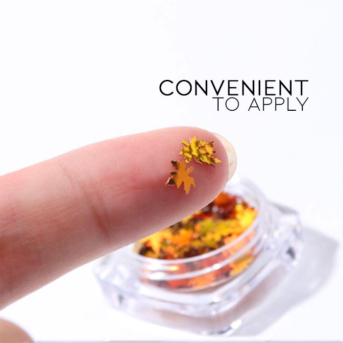Fall Nail Idea Maple Leaf Nail Glitter Nail Every Day And Night 