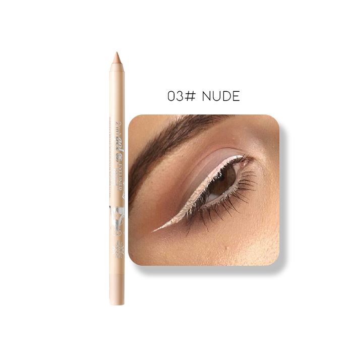 24HRS Waterproof Color Eyeliner Pencil Make-up Every Day And Night 03# Nude 1pc 