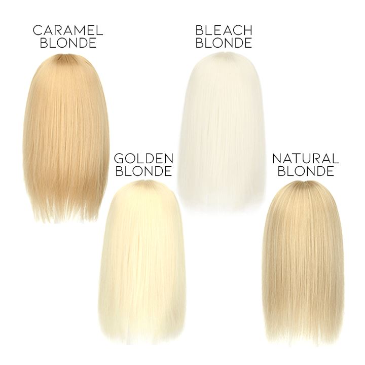 Straight Long Clip-in Hair Topper Morning Shades Caramel Blonde 