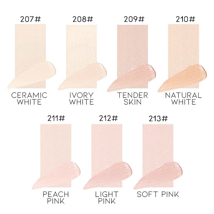 Full Coverage Concealer Morning Shades 208# Ivory White 