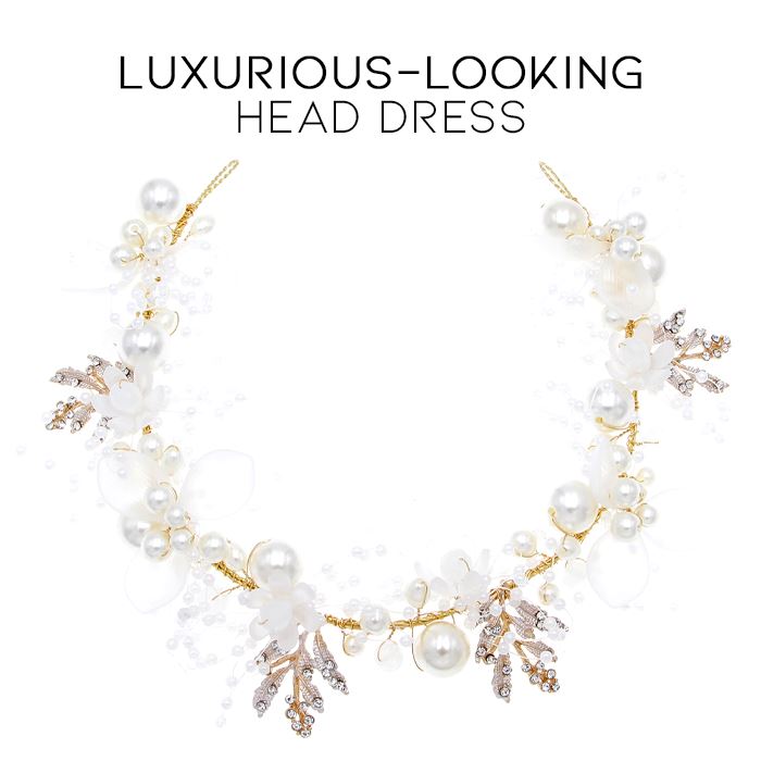 Simple & Elegant Handmade Bridal Headband Hair Styling Tools Every Day And Night 