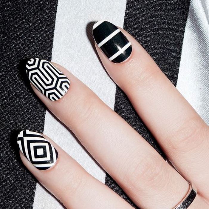 Hollow Nail Art Sticker Nail Every Day And Night 