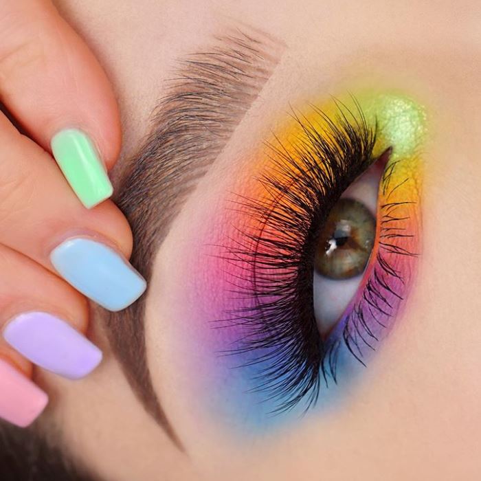 Rainbow 16 Shades Eyeshadow Palette Make-up Every Day And Night 