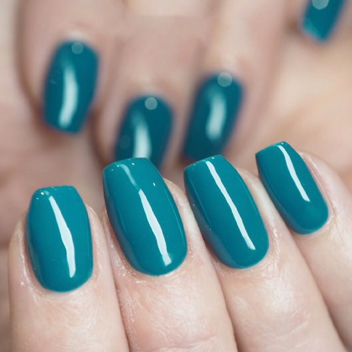 Color Gel Nail Polish (Turquoise Color Collection) Every Day And Night 