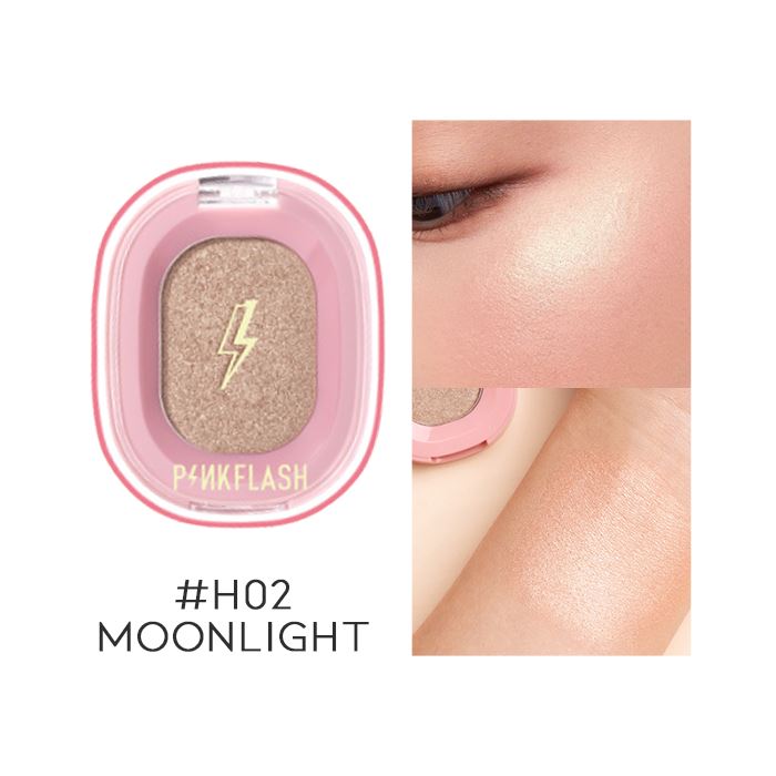 Multi-Use Eyeshadow Highlighter Bronzer Make-up Every Day And Night #H02 Moonlight 1pc 