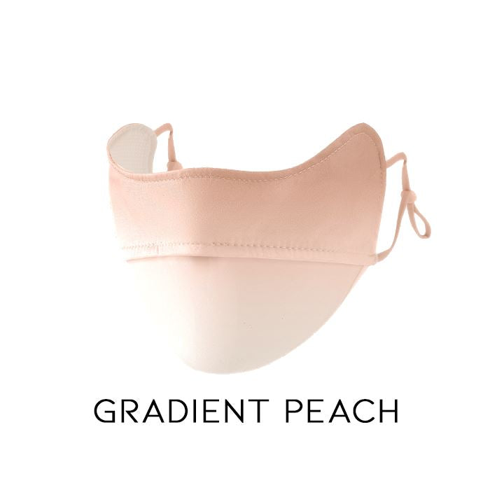 SPF50+ Cool Feeling Breathable Face Mask Personal Care Every Day And Night Gradient Peach 1pc 