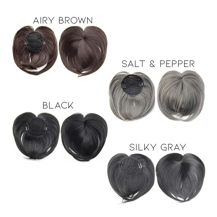 Natural Clip-In Hair Topper Morning Shades Airy Brown 