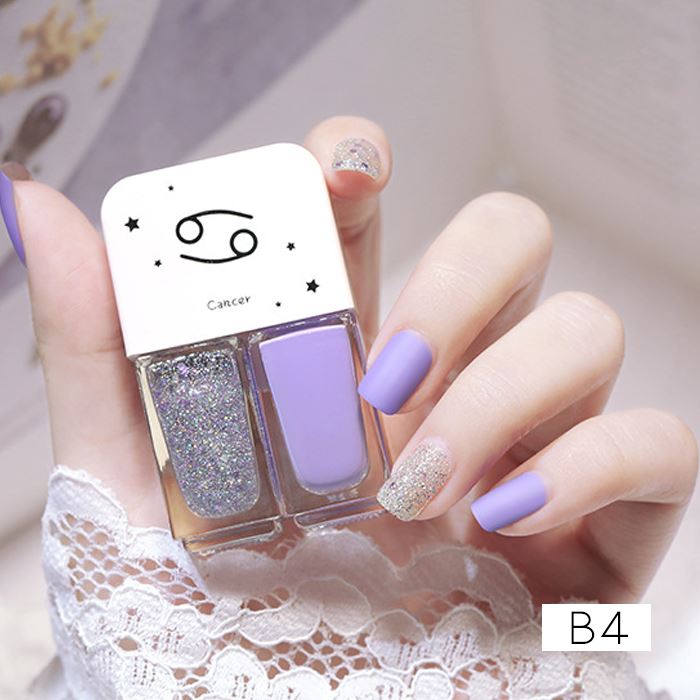 Zodiac Signs Nail Polish spring-hill-lane33 Glitter Purple Cancer 