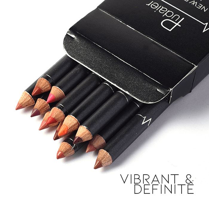 12HRS Waterproof Lipliner 12 pcs set Morning Shades 