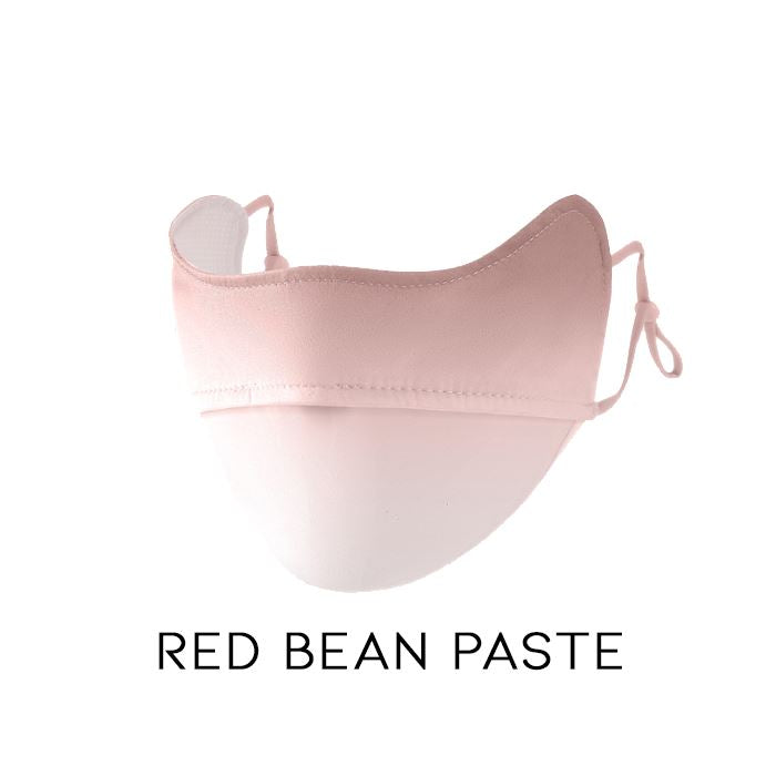 SPF50+ Cool Feeling Breathable Face Mask Personal Care Every Day And Night Gradient Smoked Red Bean Paste 1pc 
