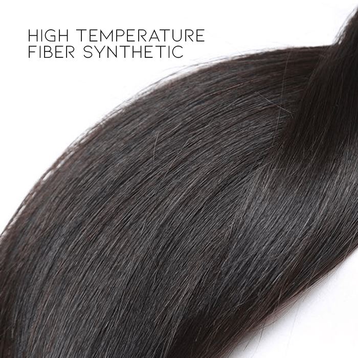 Medium Long Clip-in Hair Topper with bangs Morning Shades 