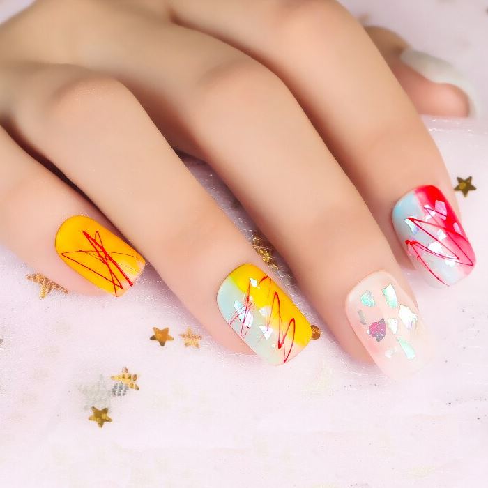 Graphic Line Art Nail Gel Every Day And Night 