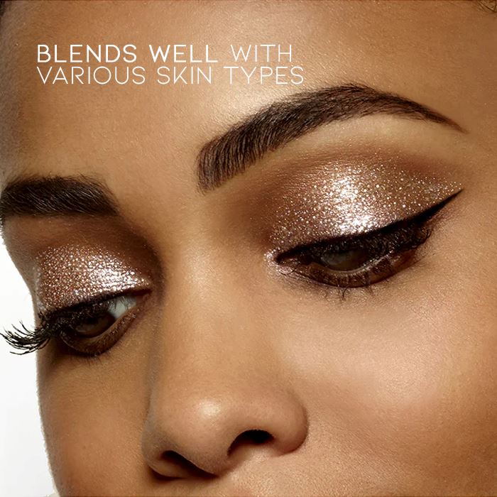 Single Shade Button Glitter Eyeshadow Make-up Every Day And Night 