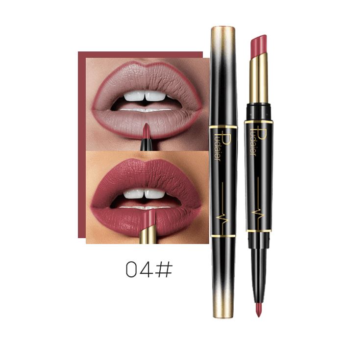 2-in-1 Kissproof Matte Lipstick & Lipliner Morning Shades 