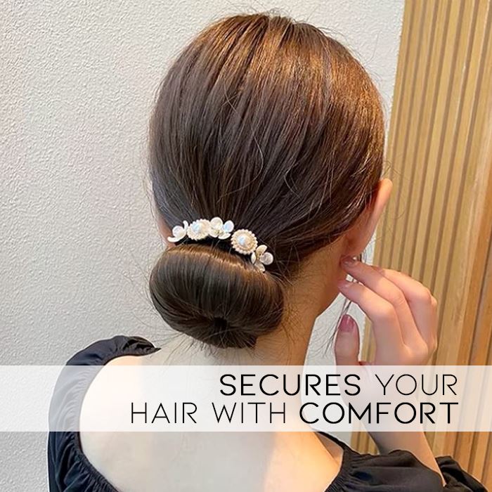 Elegant Easy Pearl Hairbun Maker Hair Styling Tools Every Day And Night 