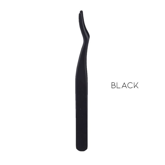 Individual False Lashes Tweezers Make-up Every Day And Night Black 1pc 