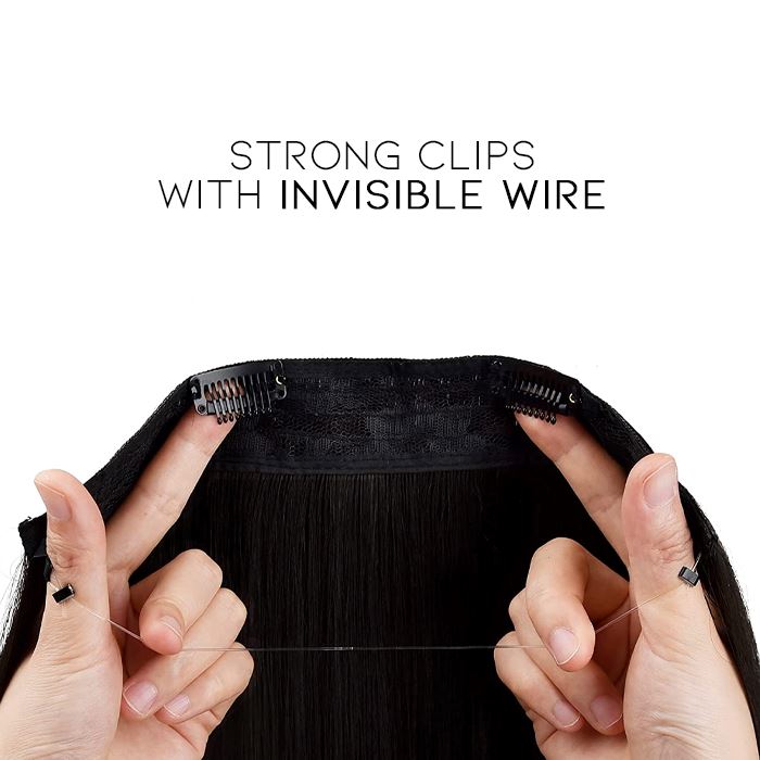 Seamless Clip-in 55cm Wavy Hair Extension Hair Styling Tools Every Day And Night 