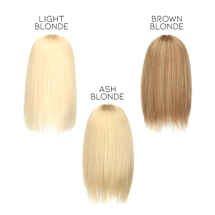 Straight Long Clip-in Hair Topper Morning Shades Light Blonde 