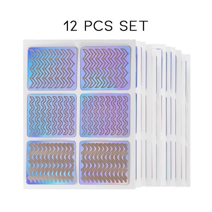 Hollow Nail Art Sticker Nail Every Day And Night 