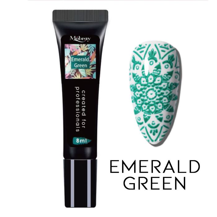 Nail Stamp Art Nail Polishes Every Day And Night Emerald Green 