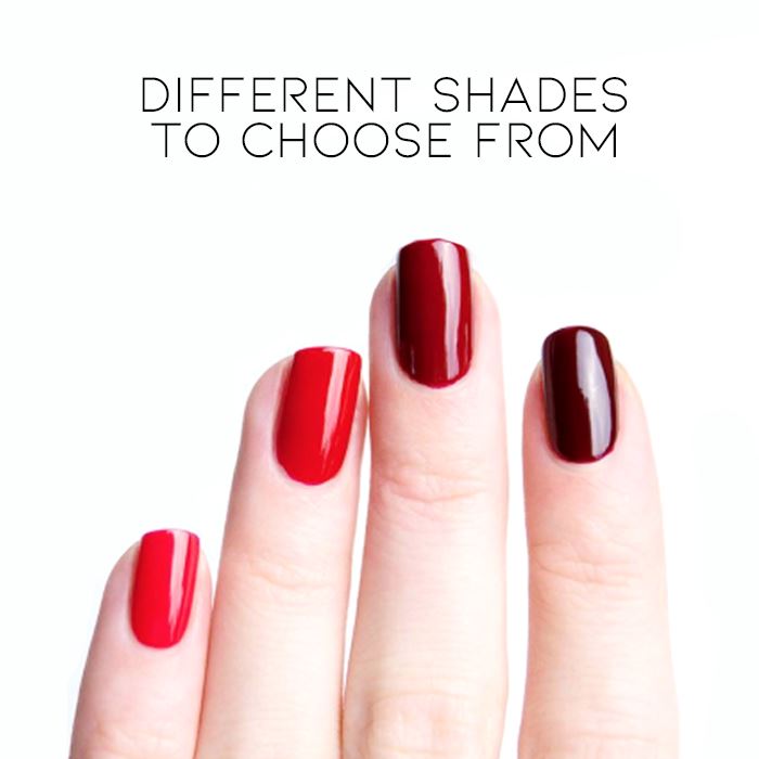 Color Gel Nail Polish (Red Color Collection) Every Day And Night 
