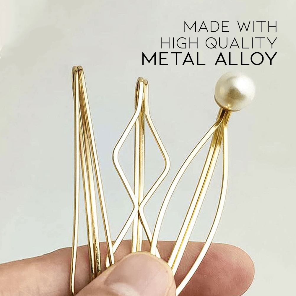 Pearl Metal Hair Clip Set Hair Accessories Every Day And Night 