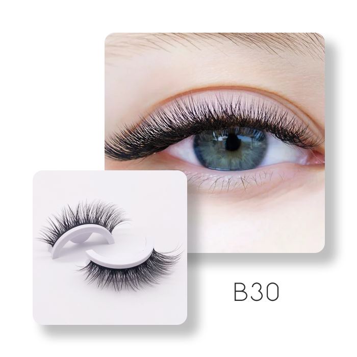 Glue-free Reusable False Lashes Make-up Every Day And Night B30 